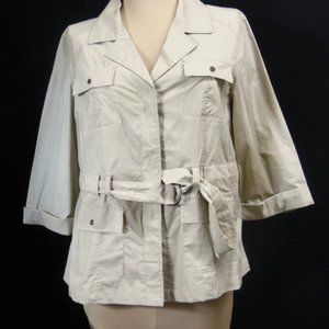 Dress Barn Khaki Jacket (79A) Preowned clean smoke free No worn or torn spots